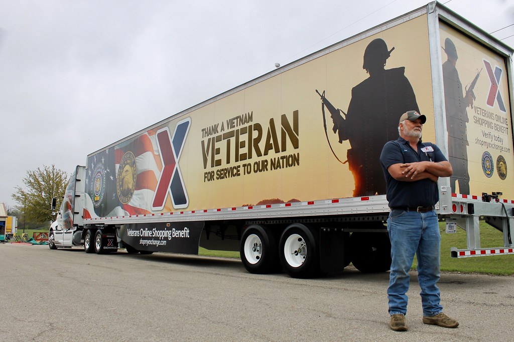 Exchange Truck Wrap Honors Vietnam Veterans Three trucks i… Flickr