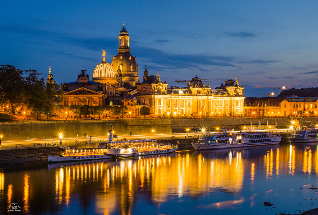 Dresden in evening light Part of Dresden's beautiful city … Flickr