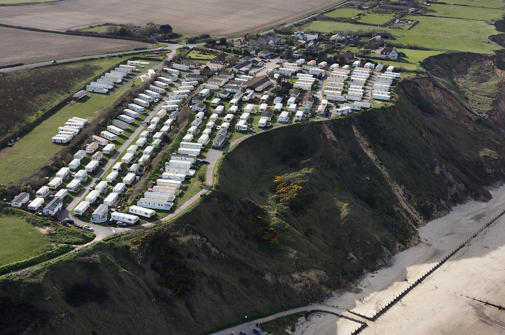 Trimingham House caravan park in north Norfolk UK aerial… Flickr
