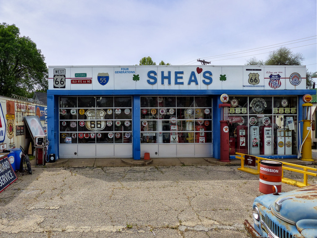 Shea's Gas Station Museum On Route 66 Shea's Gas Station M… Flickr
