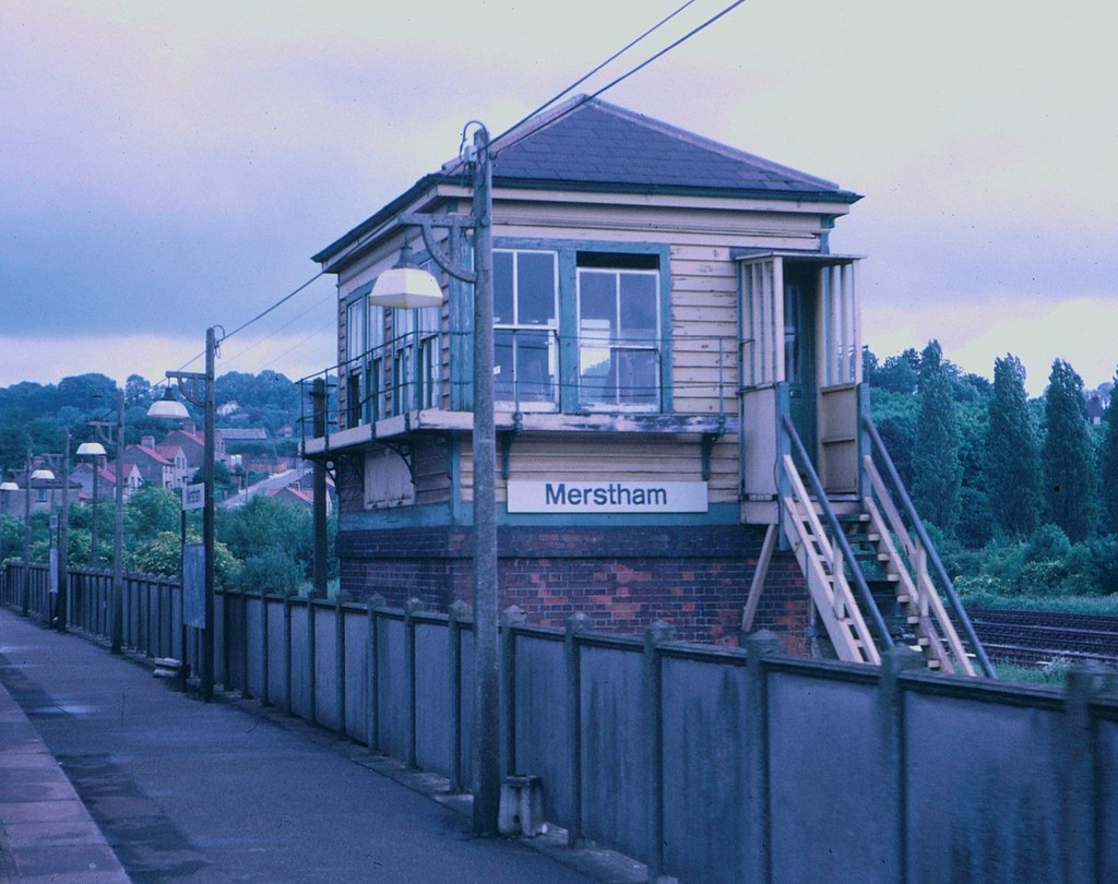 Merstham signalbox in 1971 Fine set of Southern Railway co… Flickr