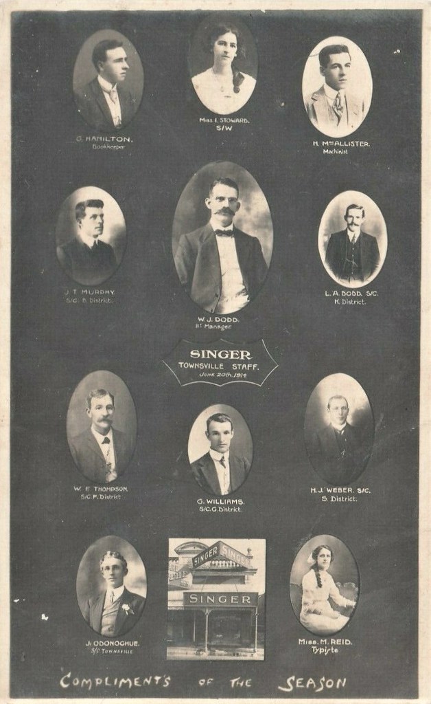 Members of the Townsville staff for Singer Sewing Machines… Flickr