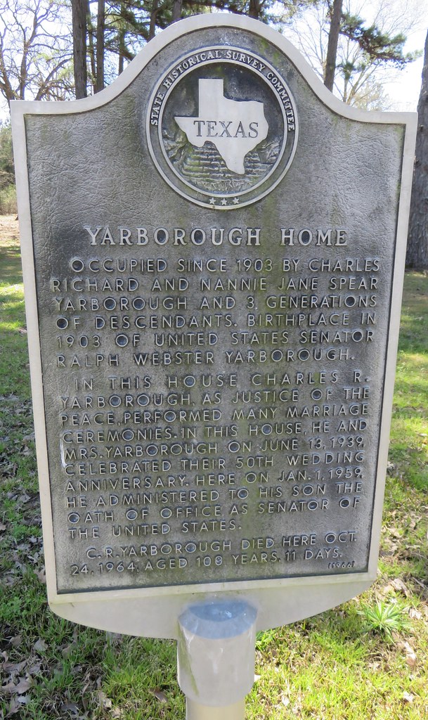 Yarborough Home Marker (Chandler, Texas) Chandler, Texas i… Flickr