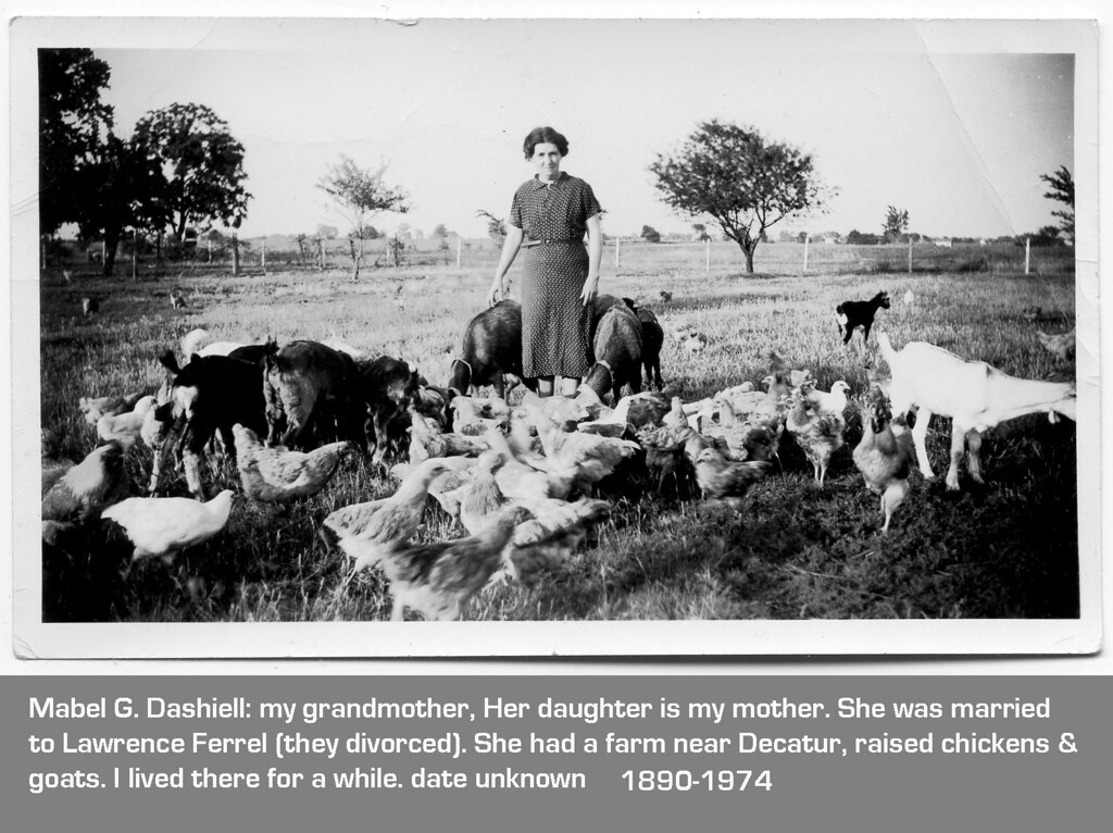 mabel g ferrel copy Mabel G. Ferrel on her farm SE of Deca… Flickr