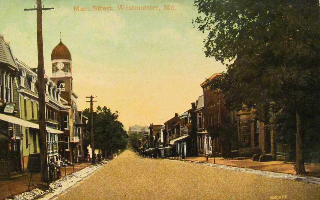Main Street, Westminster, Maryland, Potcard, Circa 1910 Flickr