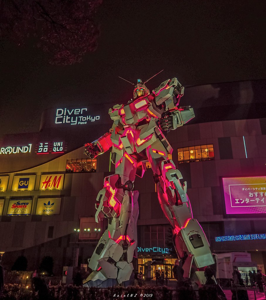 Unicorn Gundam Statue in Odaiba Tokyo, Japan Ariel Perez Flickr