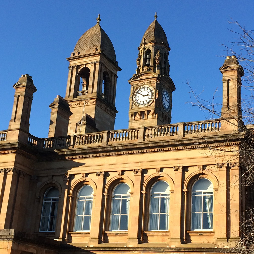 Paisley Town Hall in the sunshine Paisley, Scotland Mark Shephard