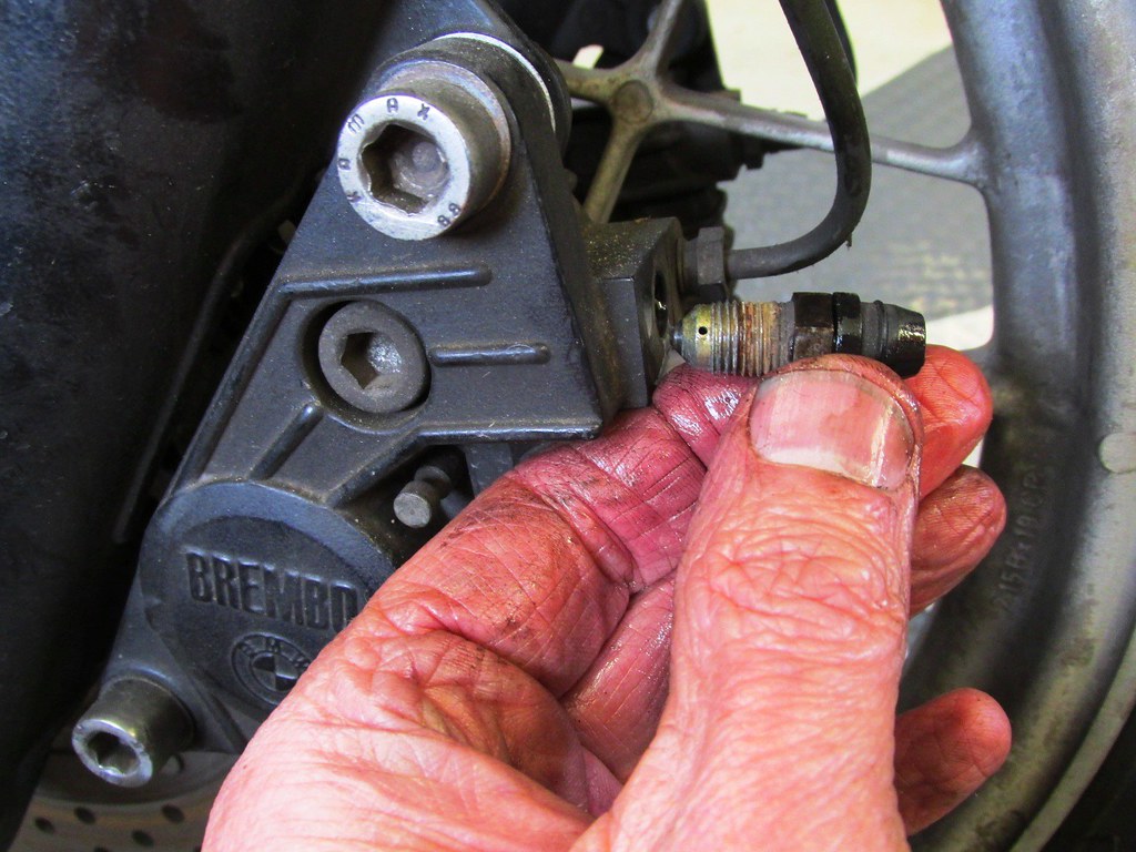 Brembo Front Caliper Bleed Screw Detail . Brook Reams Flickr