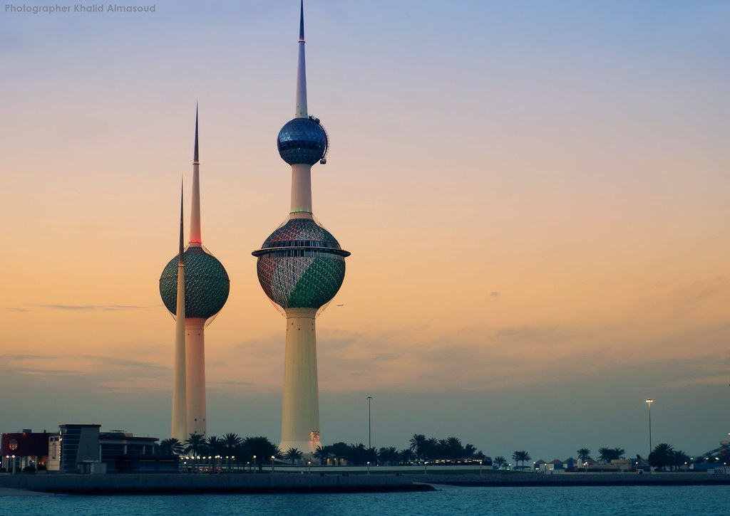 Sunset Kuwait Towers at evening time ابراج الكويت في وقت ا… Flickr