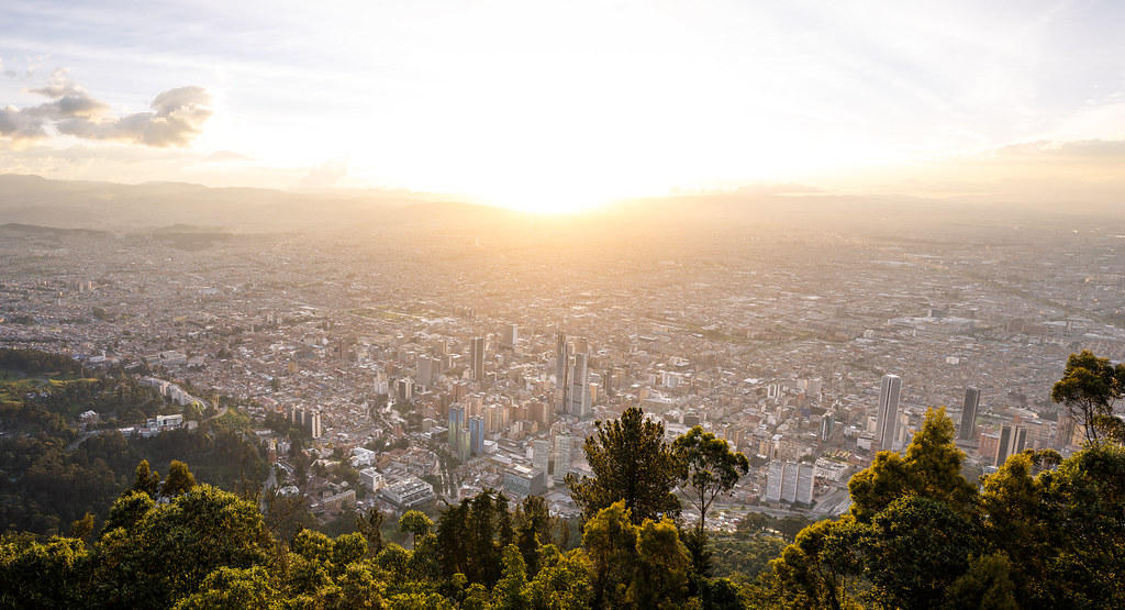 Coucher de Soleil sur Bogota Coucher de soleil vu de