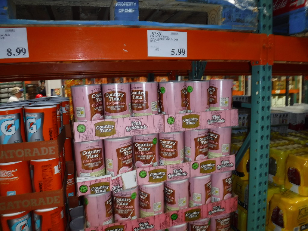 Country Time Pink Lemonade at Costco Big 82.5 oz canister … Flickr