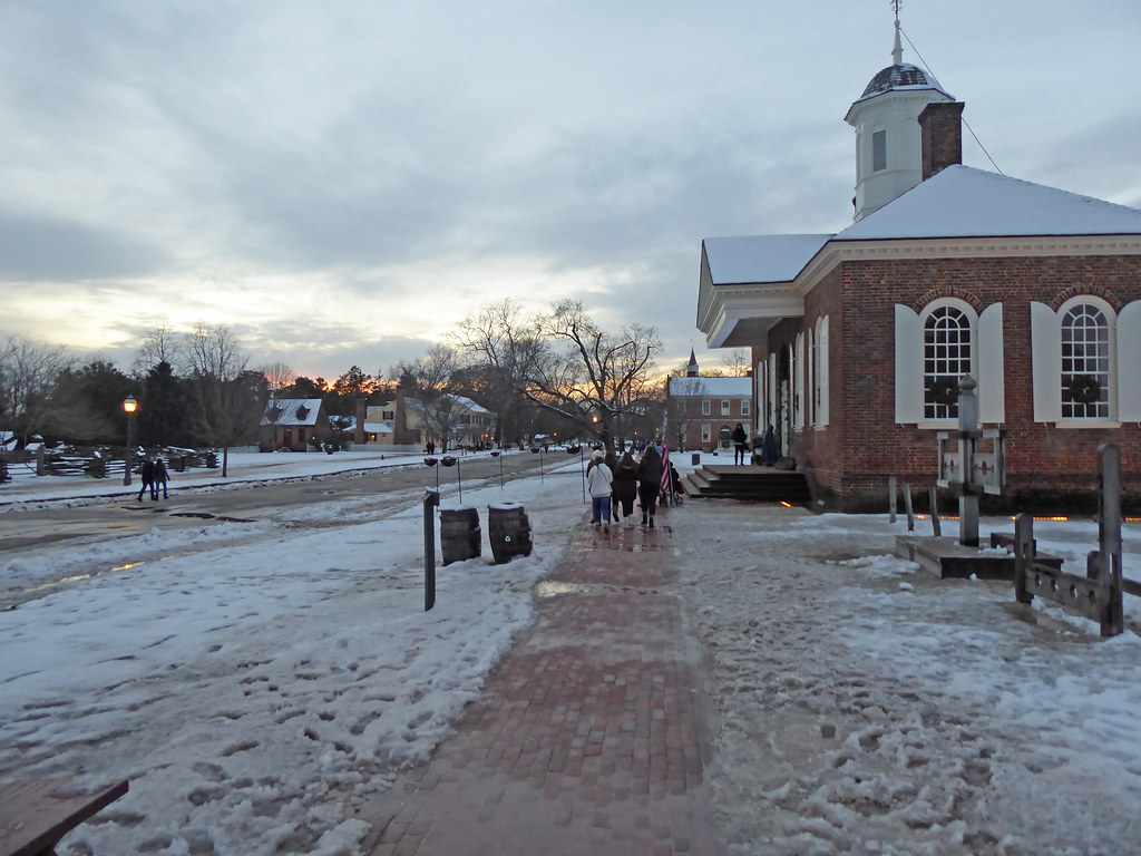 Williamsburg, VA Christmastime with Snow Williamsburg was … Flickr