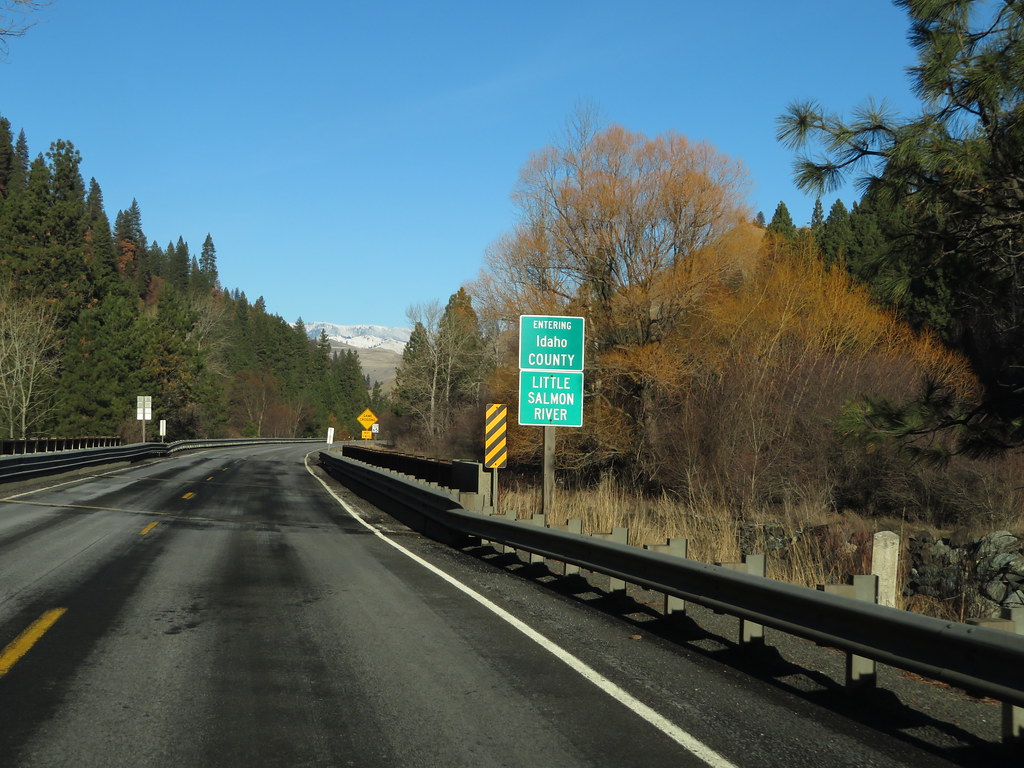 Entering Idaho County, U.S. Route 95 Between New Meadows and Riggins