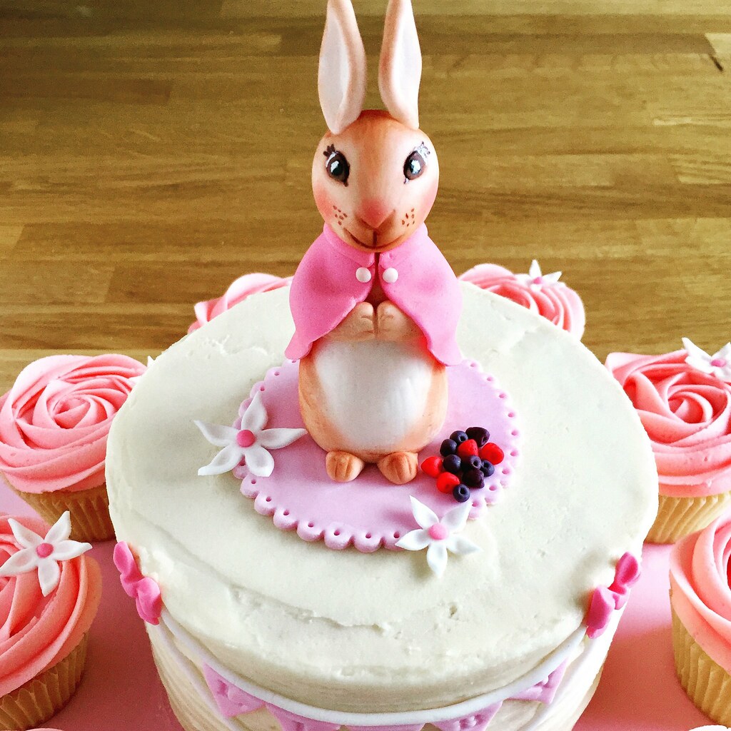 Floppy bunny buttercream cake small town girl bakery Flickr