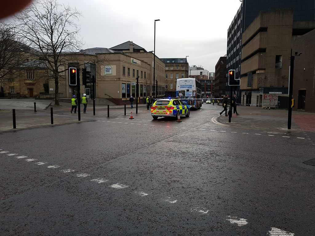 Road closed in Newcastle lunchtime today DURHAM LAD [ stephen ] Flickr