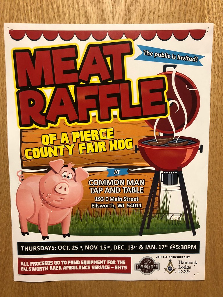 Meat Raffle Poster a photo on Flickriver