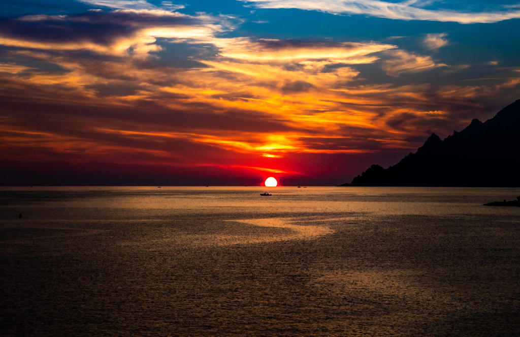 Coucher de soleil à Porto Corse Août 2018 Lightroom