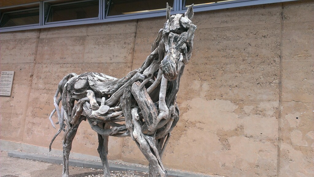 Driftwood Horse Sculpture, Eden Project Artist Heather Jan… Flickr