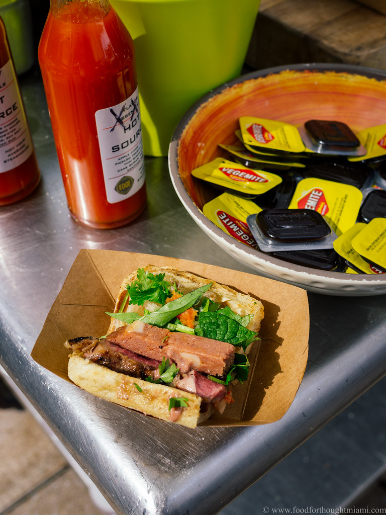 steak and kangaroo mortadella banh mi with foie gras pate,… Flickr