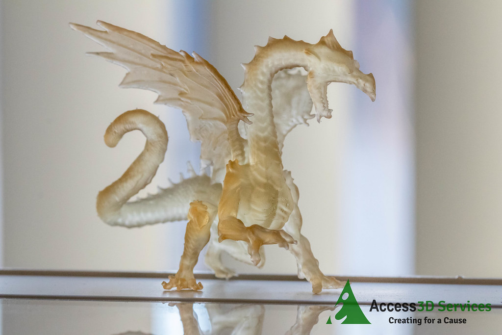 3D Printed Bronzed Ice Dragon Access 3D Services 3D printe… Flickr