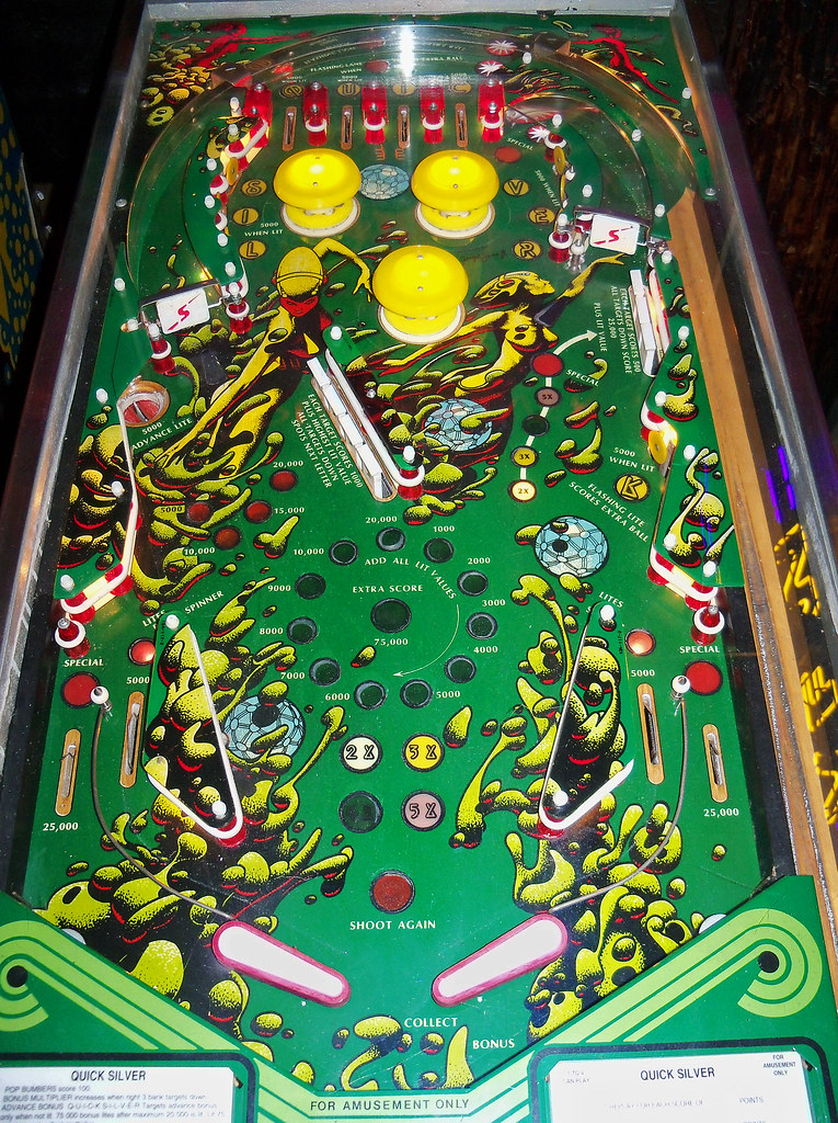 Quicksilver Playfield for the Quicksilver pinball machine.… Flickr