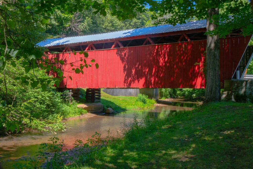 Covered bridge in Indiana County Pennsylvania. John Jackson Flickr