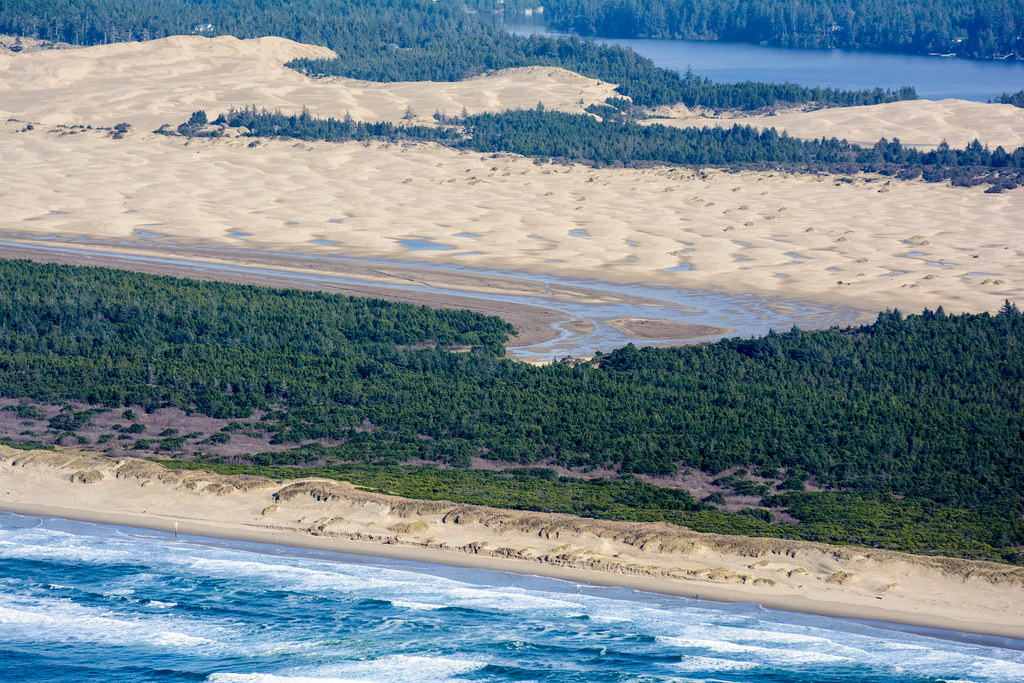 King Tide, dunes near Siltcoos Lake. Aerial support by Lig… Flickr