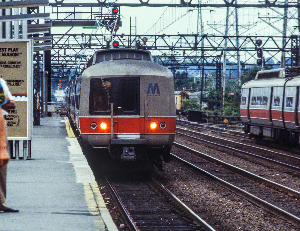 Stamford New York and New Haven bound Metro North trains m… Flickr