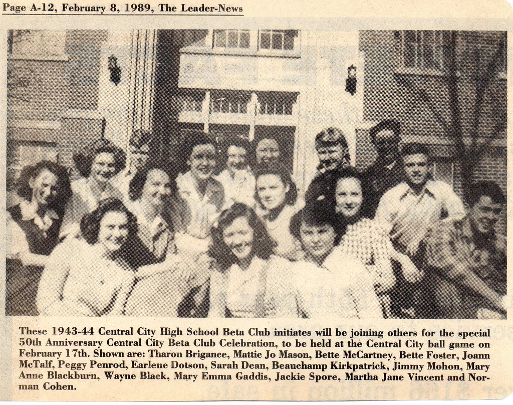 Central City High School Beta Club 194344 Text These 194… Flickr