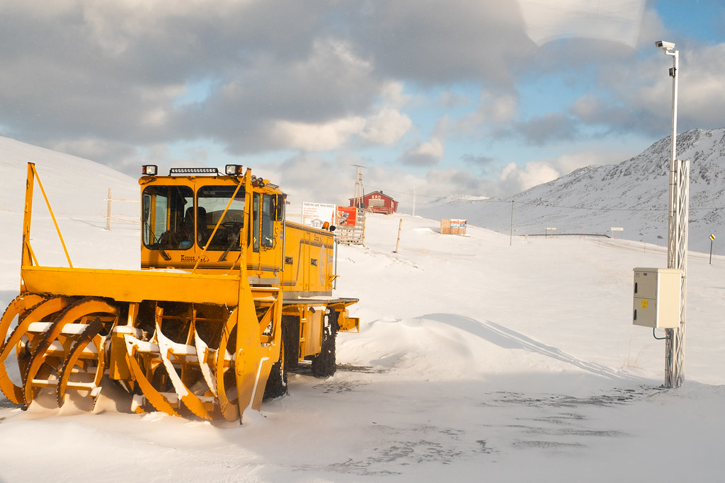 Snow plough near Nordkapp glynn wadeson Flickr