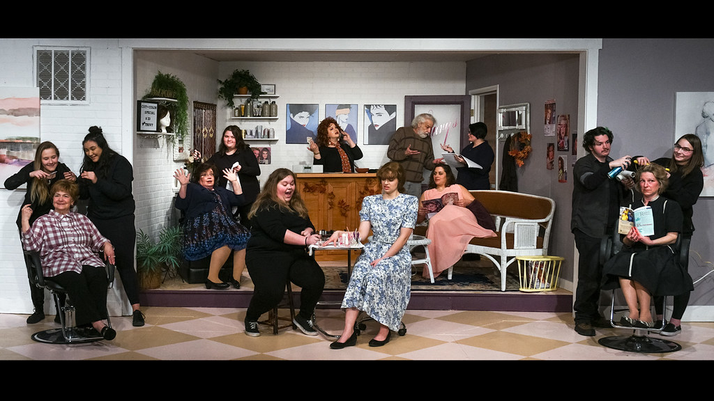 Behind the scene The cast and crew of steel magnolias from… Flickr
