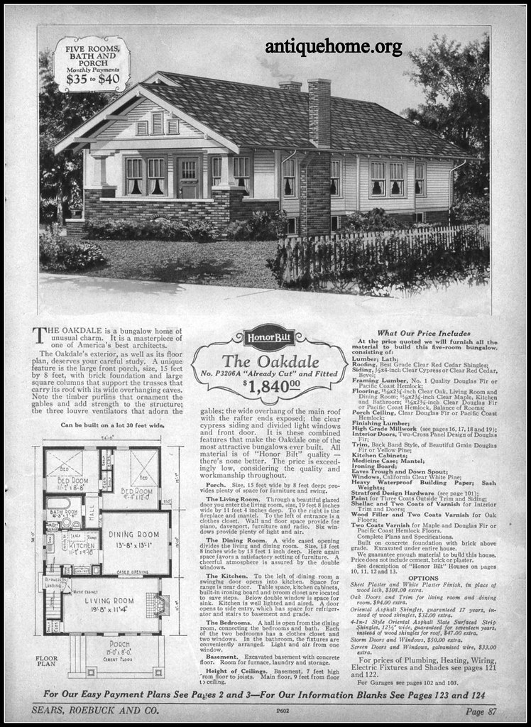 1929 Sears Modern Homes Oakdale Daily Bungalow Flickr