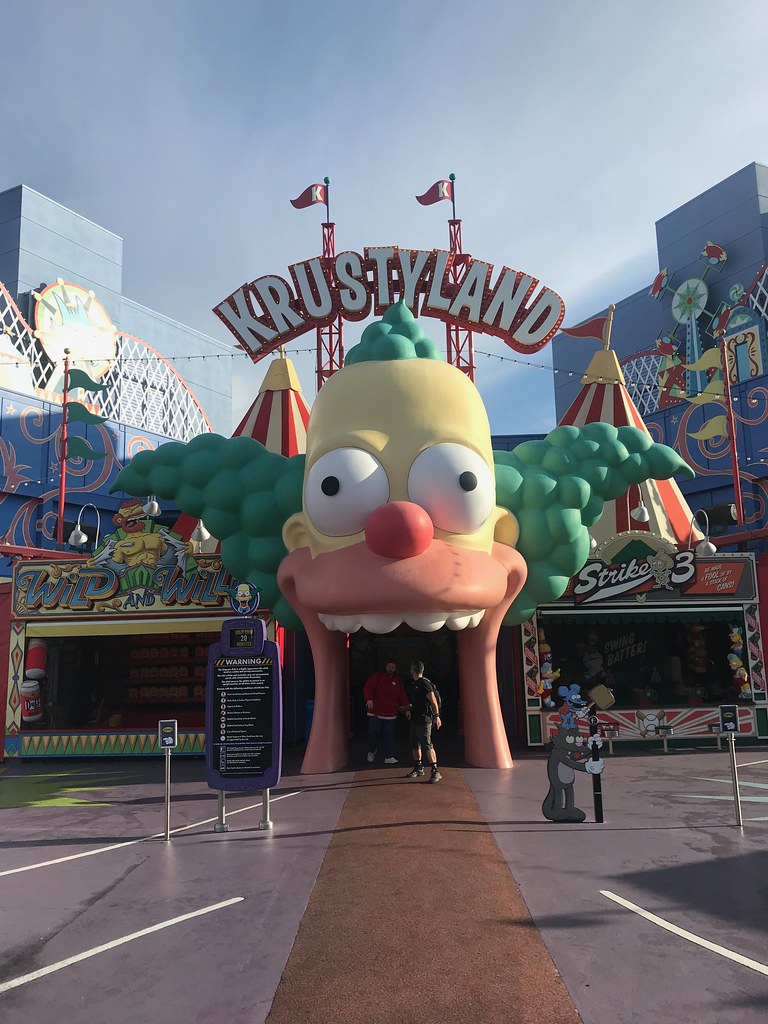 Entering Krustyland ride Universal Studios Hollywood