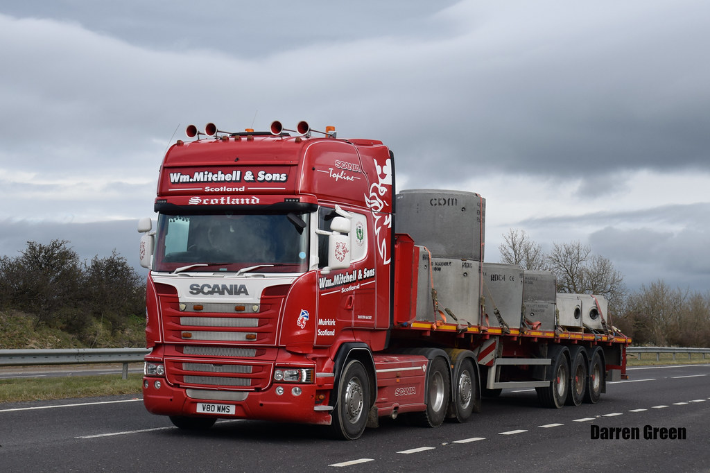 Wm. MITCHELL & SONS SCANIA TOPLINE STREAMLINE R580 V8 V80 … Flickr