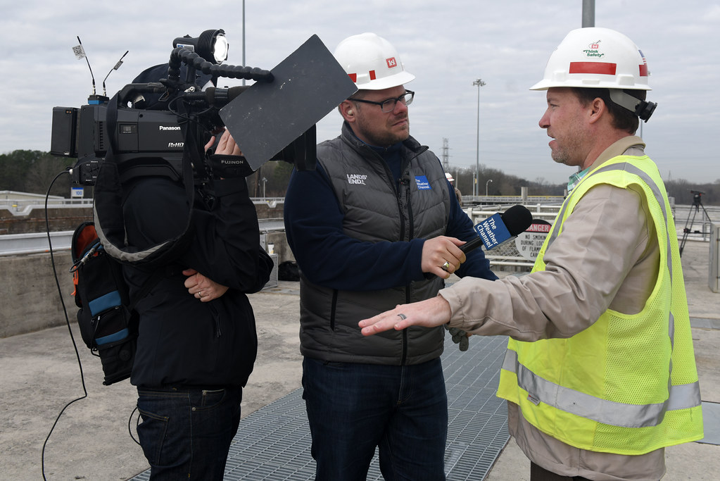 Justin Michaels reports for Weather Channel at Old Hickory… Flickr