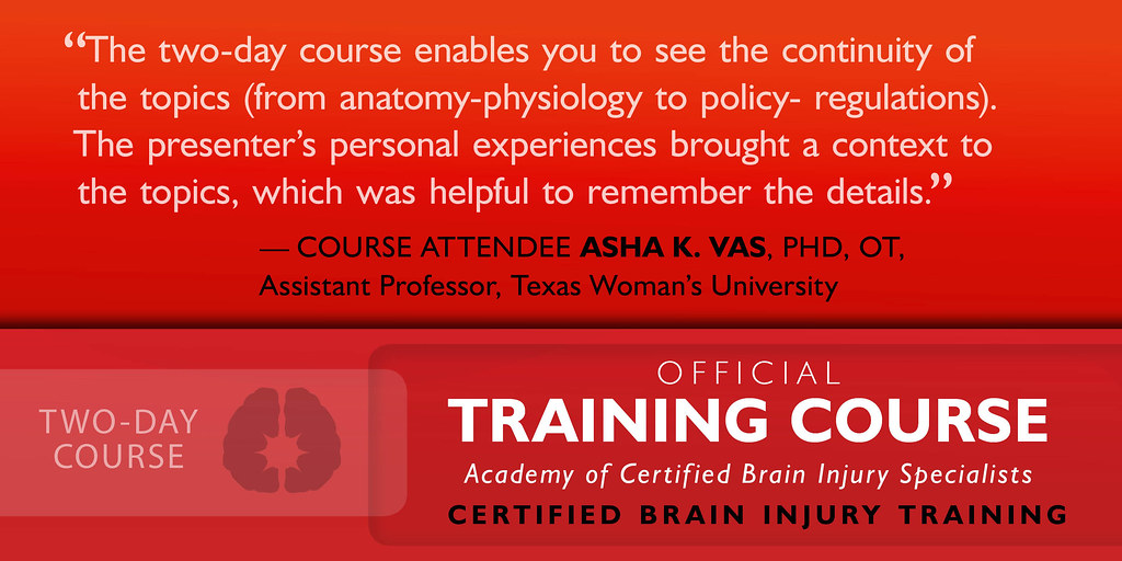 CERTIFIED BRAIN INJURY TRAINING 2day course testimonial Flickr