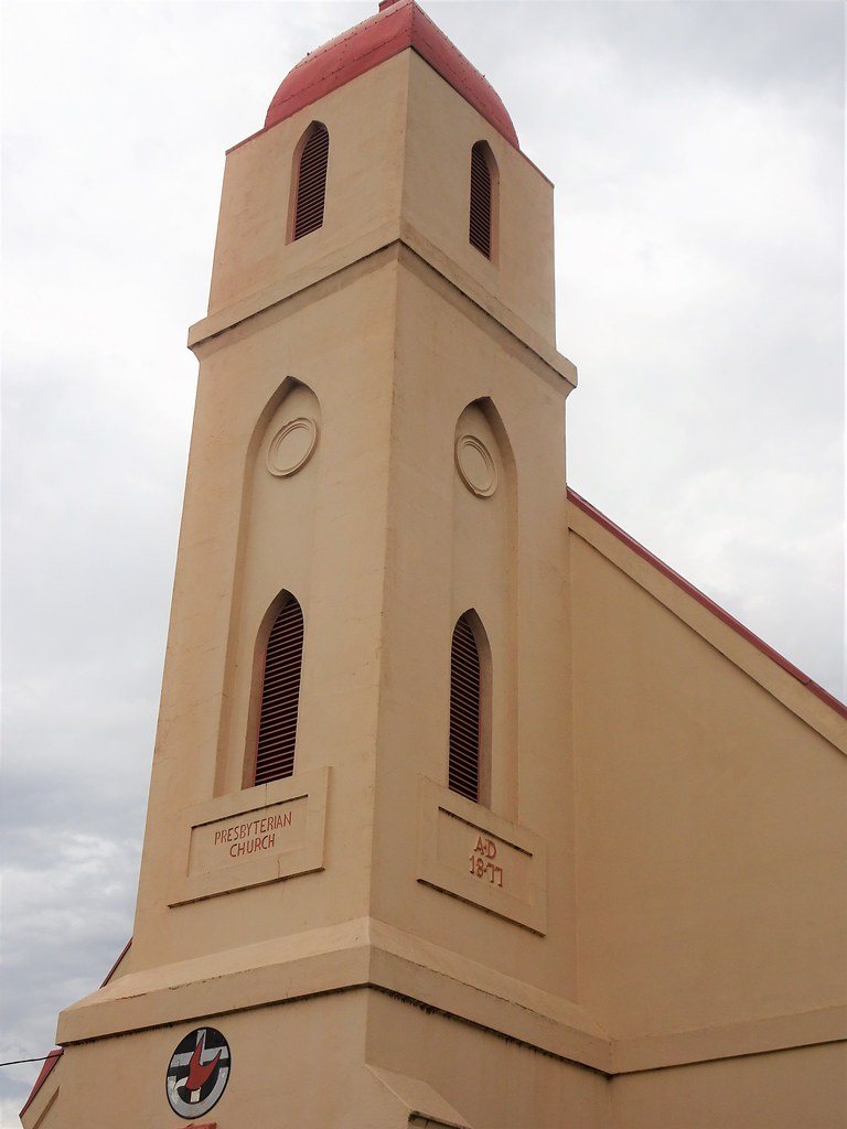 Tumut. The Presbyterian Church tower. Foundation stone 187… Flickr