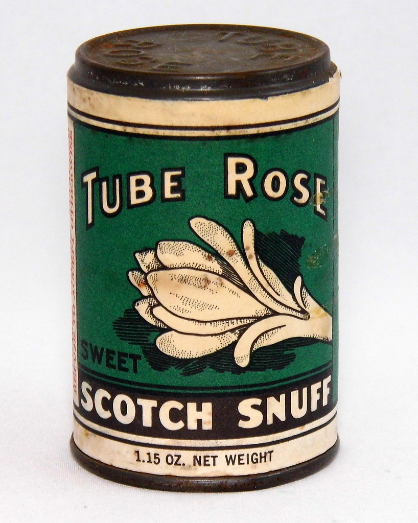 Vintage Can Of Tube Rose Sweet Scotch Snuff, 1.15 Ounce Ca… Flickr