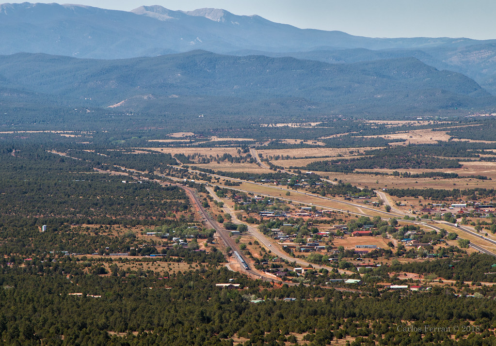 Rowe from Above Looking down at the tiny town of Rowe, NM,… Flickr