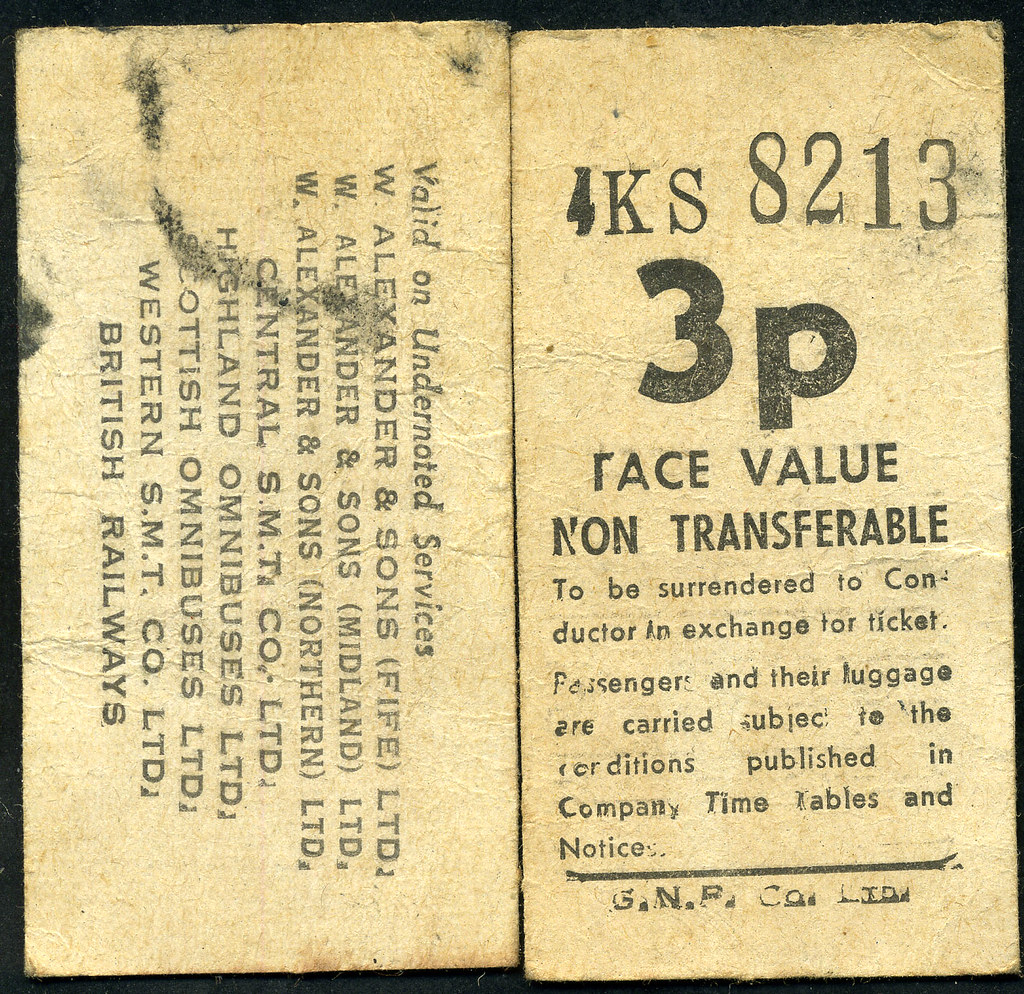ticket strathclyde travel scheme 3p John Law Flickr