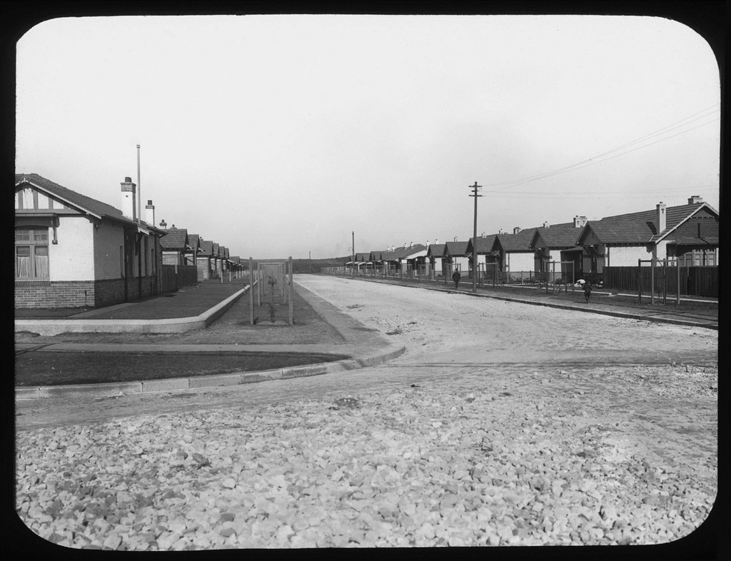 A residential street with Housing Commission houses at Daceyville. a