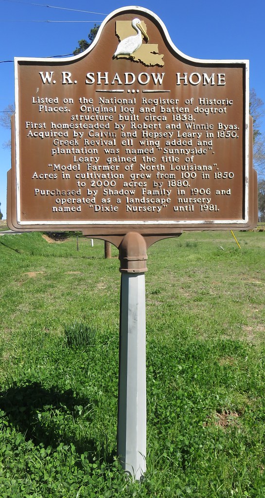 W.R. Shadow Home Marker (Dubberly, Louisiana) Built in 183… Flickr