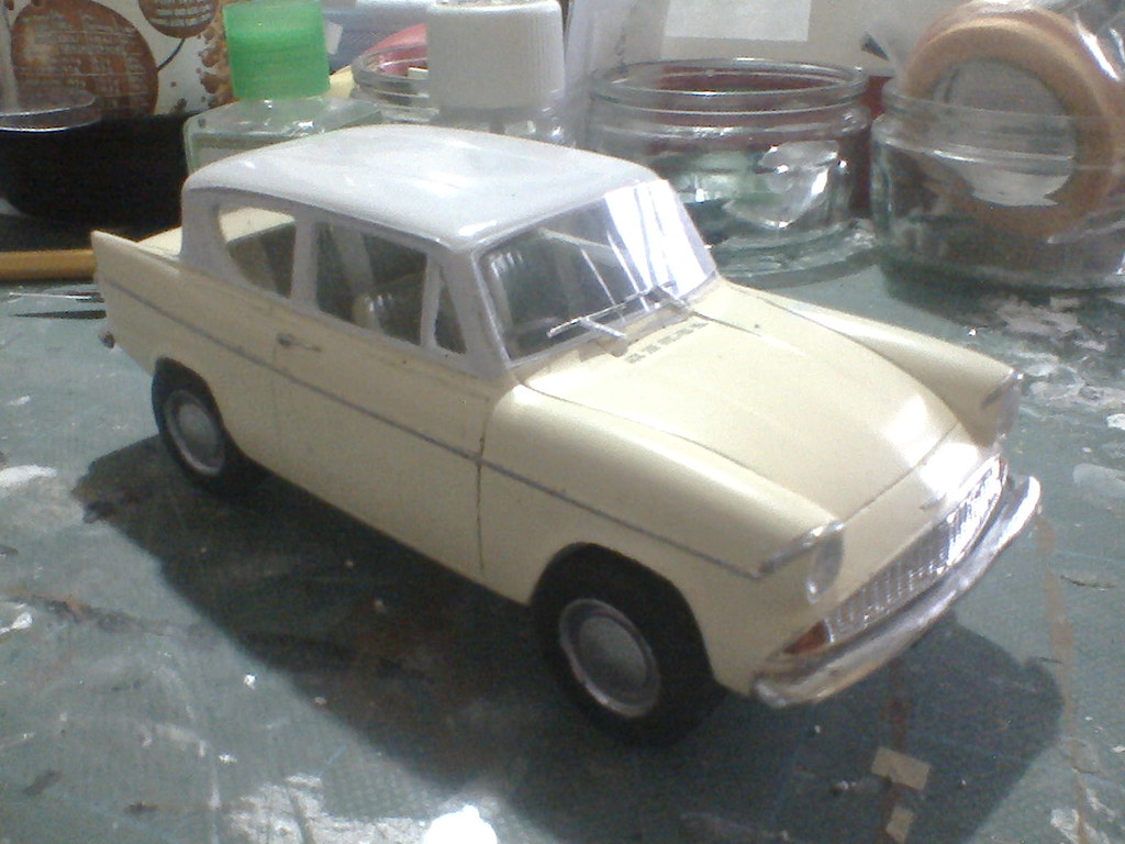 Ford Anglia 124 scale model using a resin bodyshell. seat… Flickr