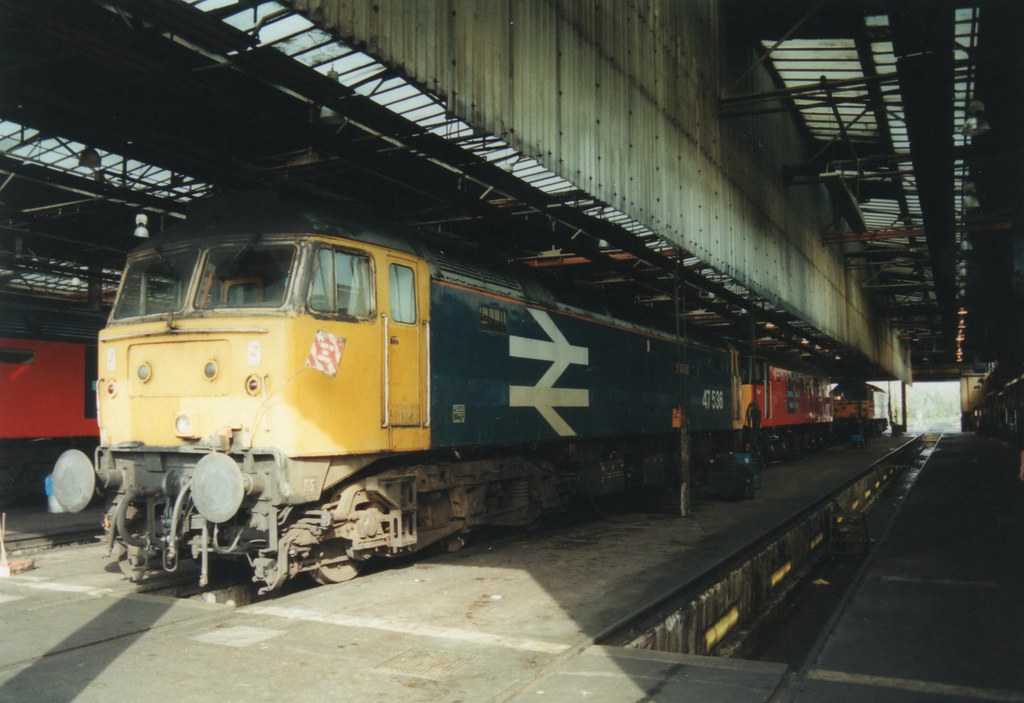 Crewe Diesel 47536 in Large Logo stables over one of the P… Flickr