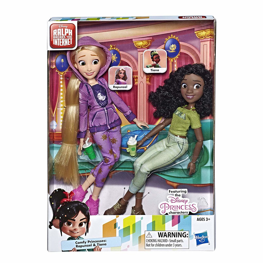 Hasbro Comfy Princess Doll Sets Rapunzel and Tiana Ama… Flickr