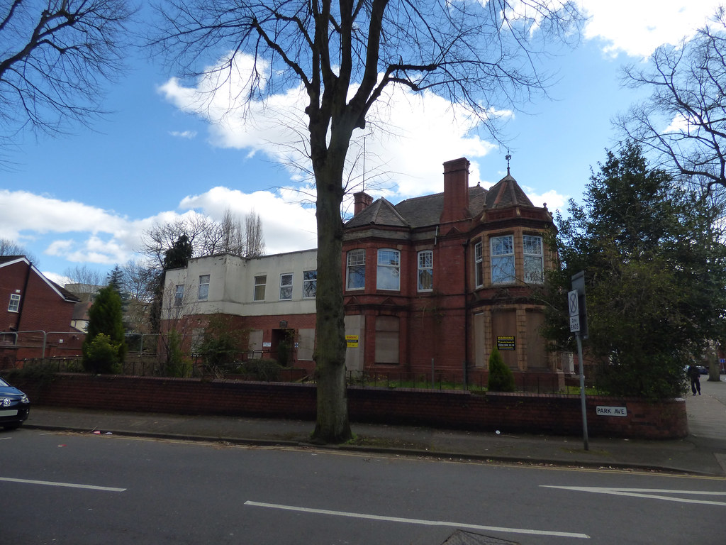 Old houses on Park Road East, Wolverhampton boarded up on Park Avenue