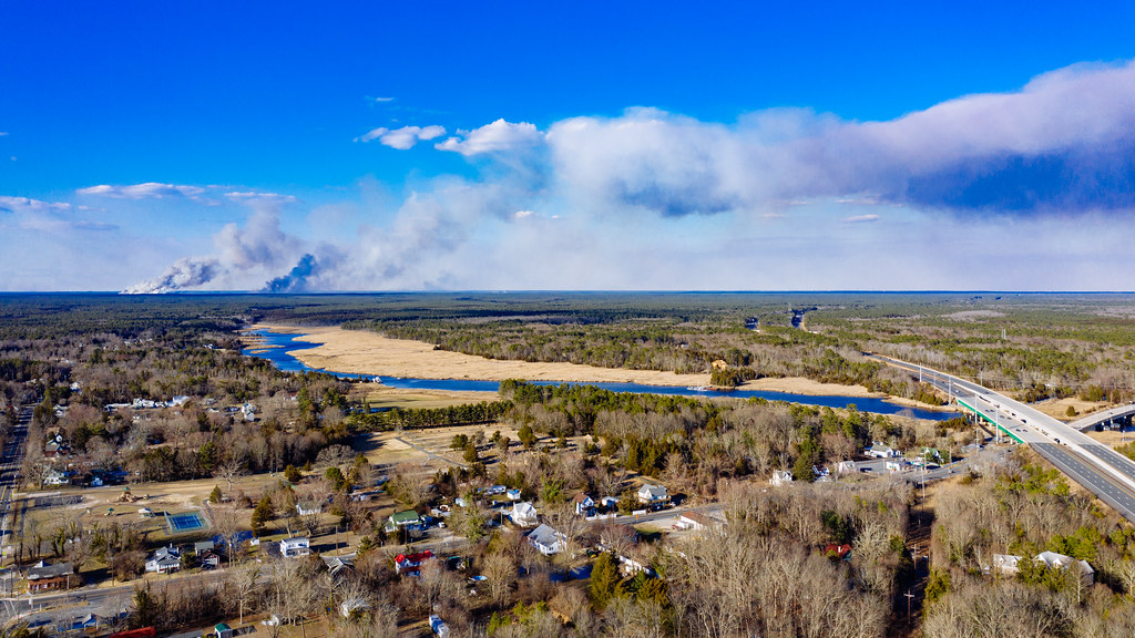 Bass River & Controlled Burn Single shot from the Mavic 2 … Flickr