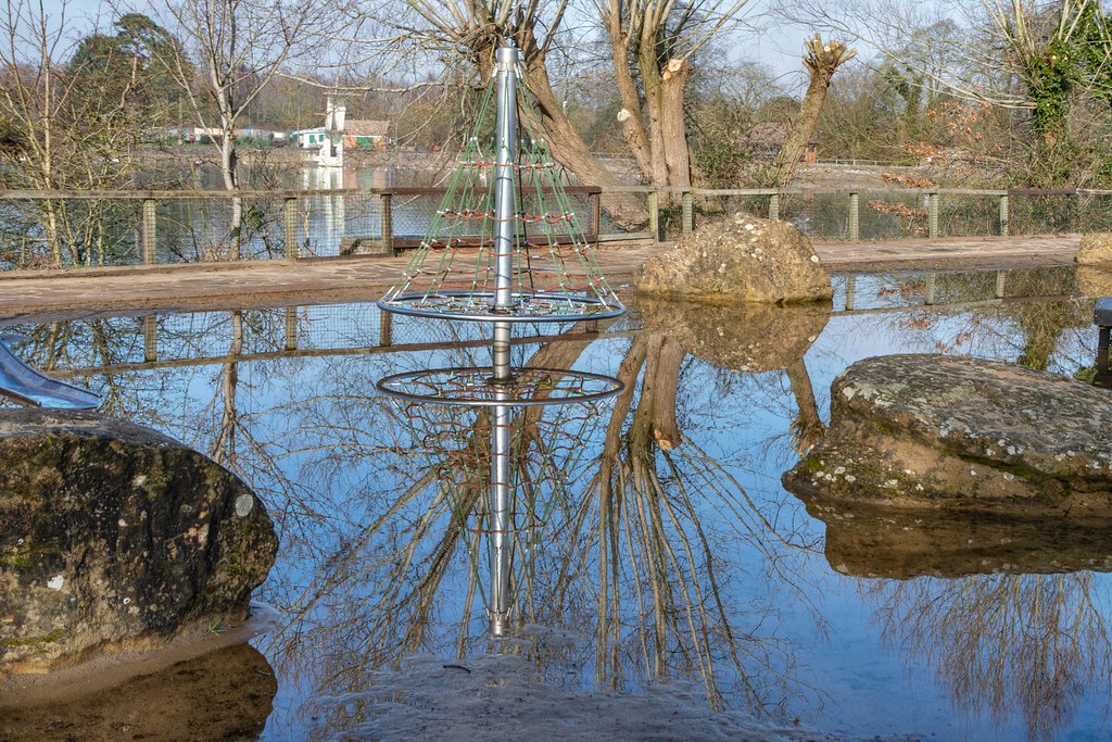 Reflections Coate Water Country park Swindon Wilts UK GRAHAM
