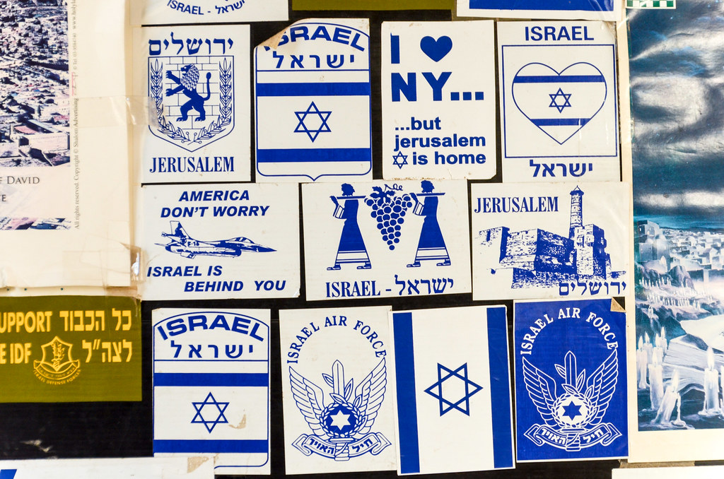 Israeli stickers in Jerusalem Taken on 29 October 2018 in … Flickr