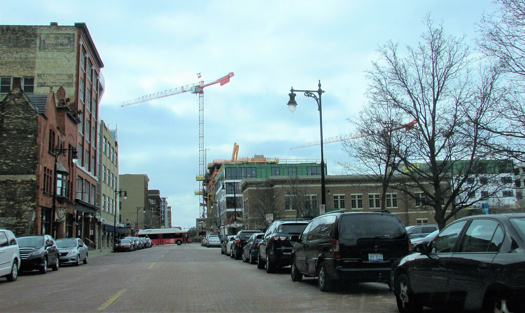 Ionia ave. Studio Park tower crane in the distance. Grand … Flickr